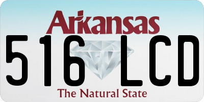 AR license plate 516LCD