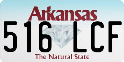 AR license plate 516LCF