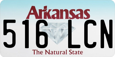 AR license plate 516LCN
