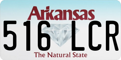 AR license plate 516LCR