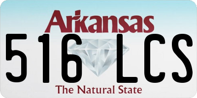 AR license plate 516LCS