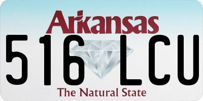 AR license plate 516LCU