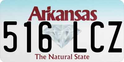 AR license plate 516LCZ