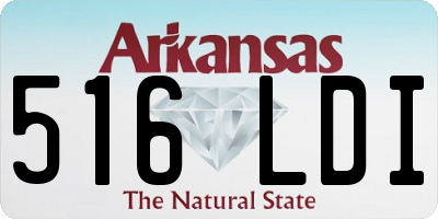 AR license plate 516LDI