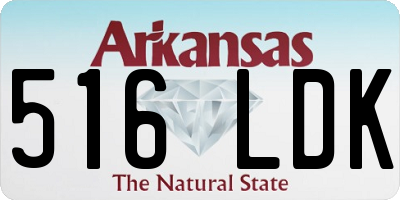 AR license plate 516LDK