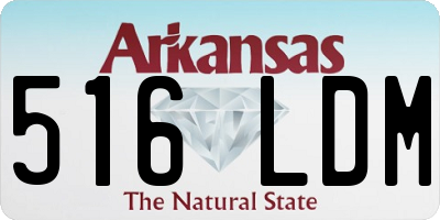 AR license plate 516LDM