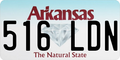 AR license plate 516LDN