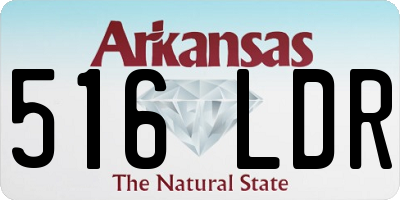 AR license plate 516LDR