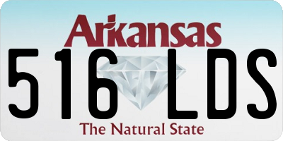 AR license plate 516LDS
