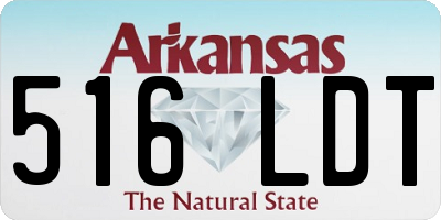 AR license plate 516LDT