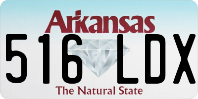 AR license plate 516LDX
