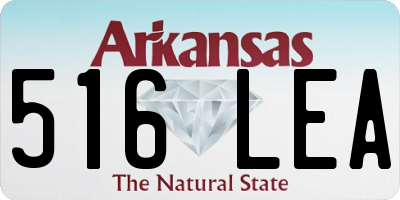 AR license plate 516LEA
