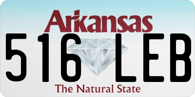 AR license plate 516LEB