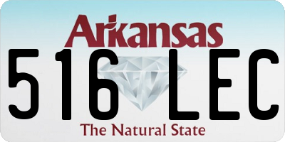 AR license plate 516LEC
