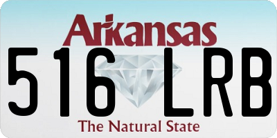 AR license plate 516LRB