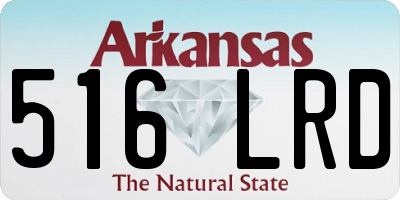 AR license plate 516LRD