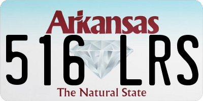 AR license plate 516LRS