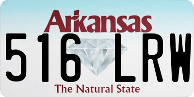 AR license plate 516LRW