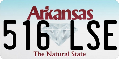 AR license plate 516LSE