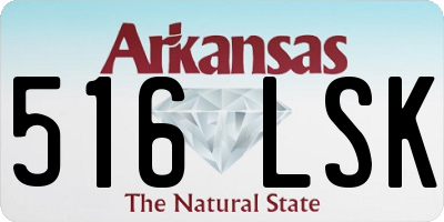 AR license plate 516LSK