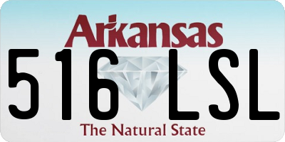 AR license plate 516LSL