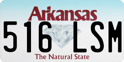 AR license plate 516LSM
