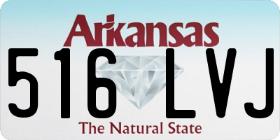 AR license plate 516LVJ