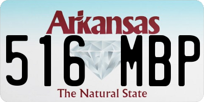 AR license plate 516MBP