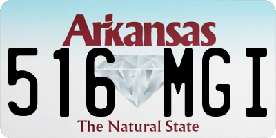 AR license plate 516MGI