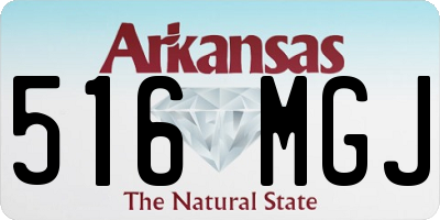 AR license plate 516MGJ