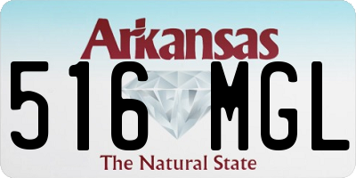 AR license plate 516MGL