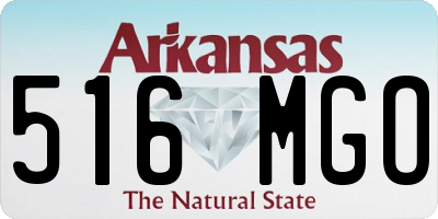 AR license plate 516MGO