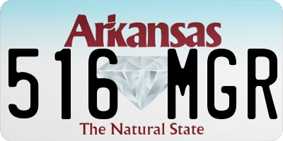 AR license plate 516MGR