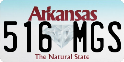 AR license plate 516MGS