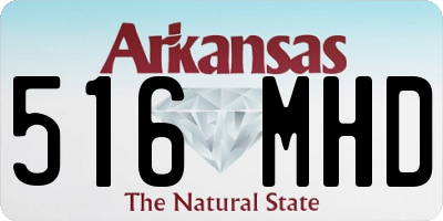 AR license plate 516MHD