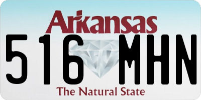 AR license plate 516MHN