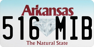 AR license plate 516MIB
