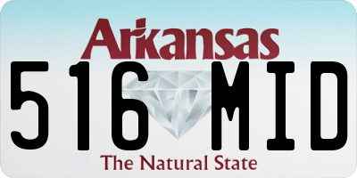 AR license plate 516MID