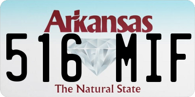 AR license plate 516MIF