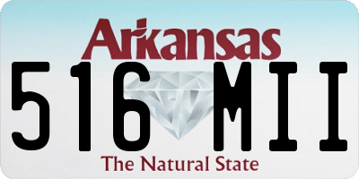 AR license plate 516MII