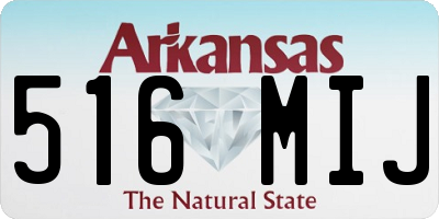 AR license plate 516MIJ