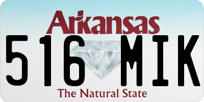 AR license plate 516MIK