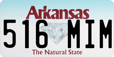AR license plate 516MIM
