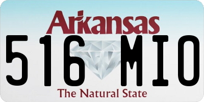 AR license plate 516MIO