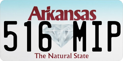 AR license plate 516MIP