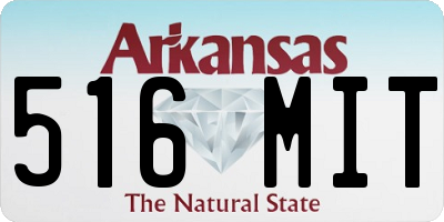 AR license plate 516MIT