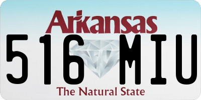 AR license plate 516MIU