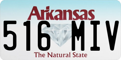 AR license plate 516MIV