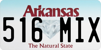 AR license plate 516MIX