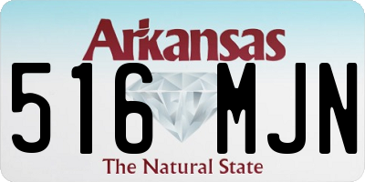 AR license plate 516MJN